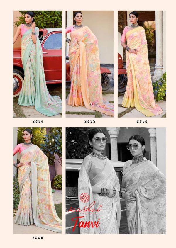 Kashvi Tanvi Designer Chiffon Designer Printed Saree Collection